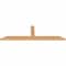 Ekena Millwork Portland Smooth Timber Gable Bracket, Western Red Cedar, 96"W x 28"H x 3 1/2"D x 5 1/2"F, 7/12 Pitch GBW096X28X0406POR00SWR - alternate 4